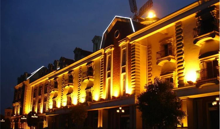 户外建筑墙体dmx 512 rgb变色led泛光灯 120w