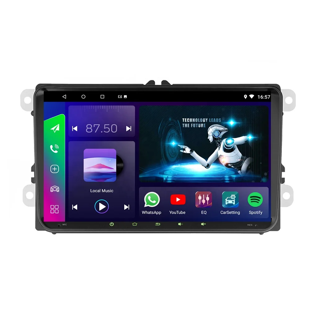 

JYT 9inch 1024*600 BT WIFI GPS Wireless/Wired Carplay 2Din For VW Car Navigation Stereo Android Radio Player