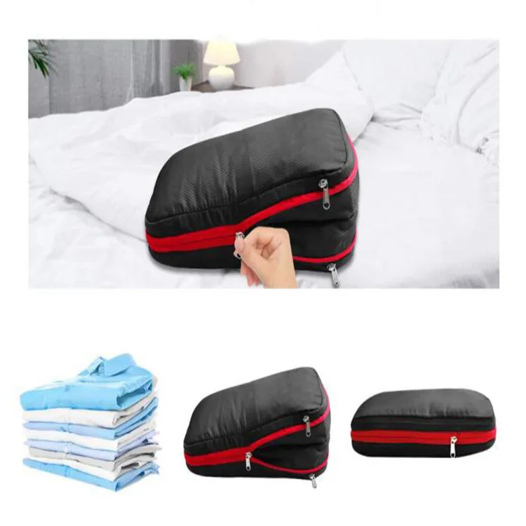 Custom Private Logo Wet Dry Separate Travel Luggage Organizer Double