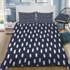 Navy Strokes Bedding Set bedding set hotel