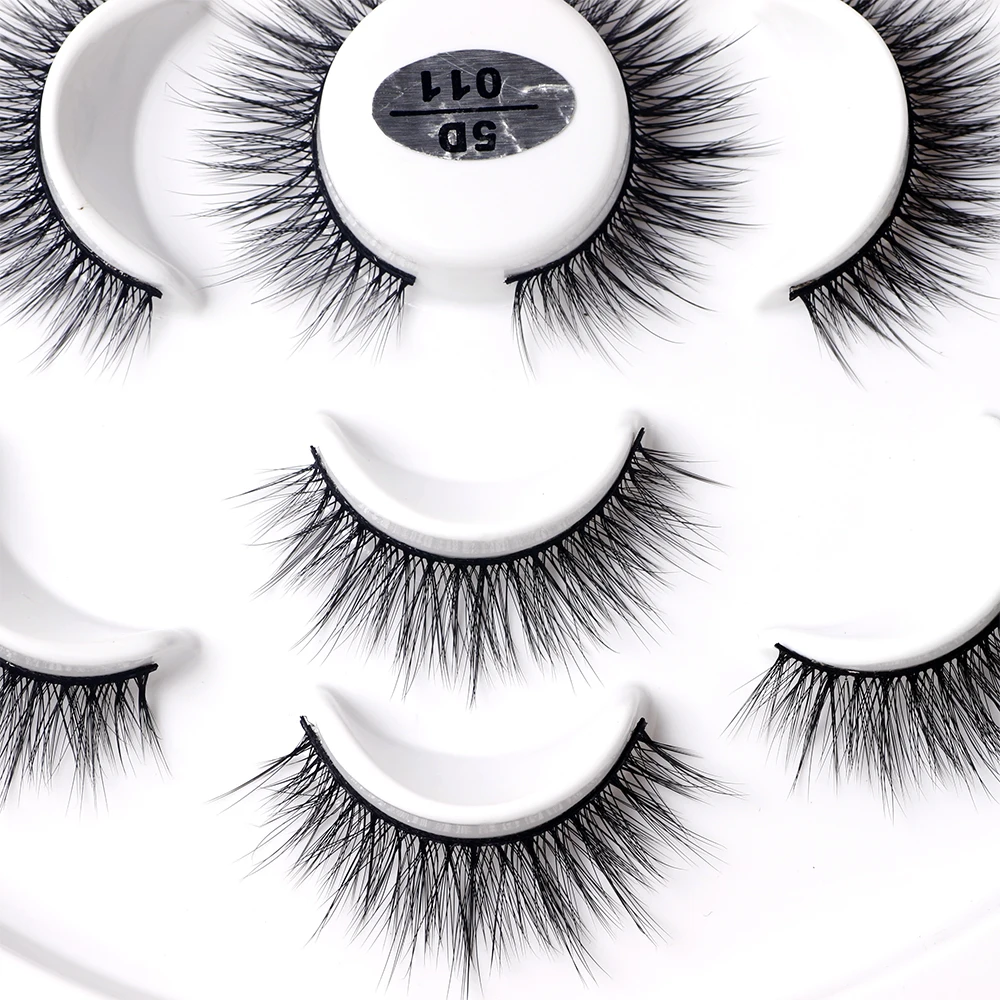 

FX-S41 Samples Free Multi-layers 3D Lashes Short Natural Full Strip Lashes Synthetic 3D Mink Hair Eyelashes False