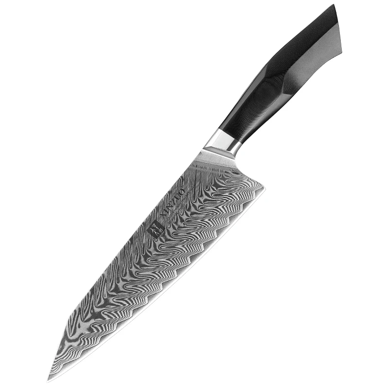 

Professional 8 inch Japanese Damascus kitchen chef high carbon steel Knife with premium G10 handle