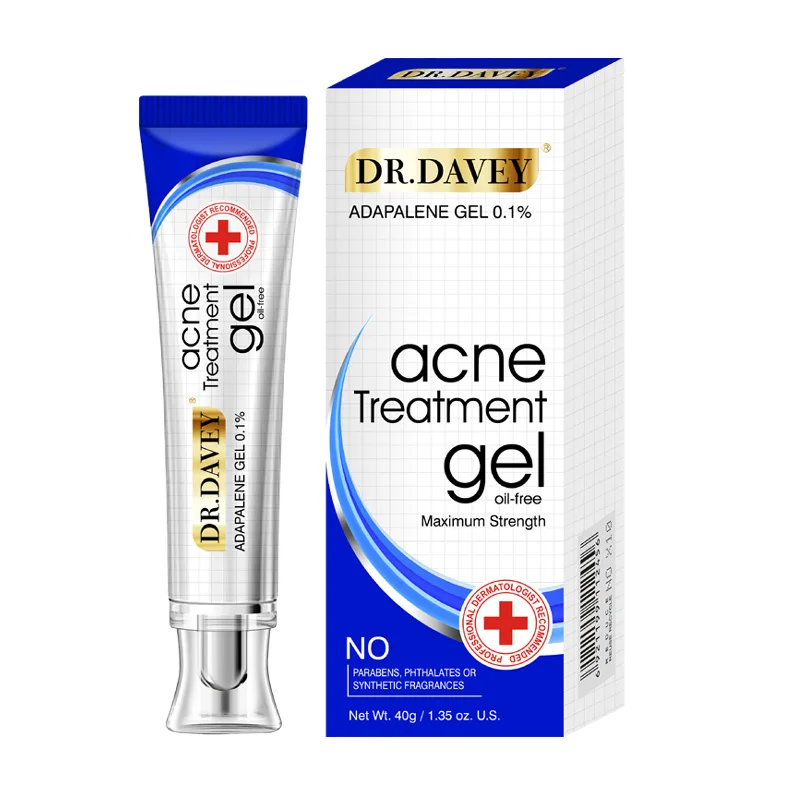 

DR.DAVEY Organic Natural Acne Treatment Oil Free Acne Removal Gel Fine Lines Anti Wrinkles Scar Cream