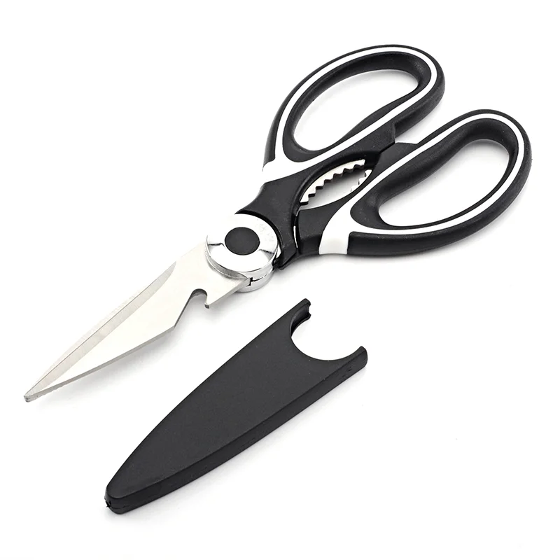 

Top Ranking All-round Stainless Steel Kitchen Scissors Walnut Scissors Bottle Opener Scissors