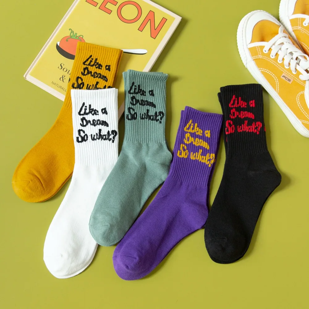 

High Street America fashion hot seller men's socks 100% cotton custom socks, As show
