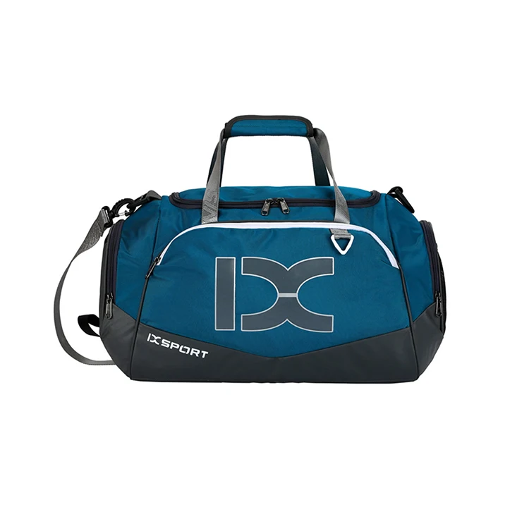 Custom Folding Sports Duffel Gym Bag Foldable Travel Bag with Shoes Compartment
