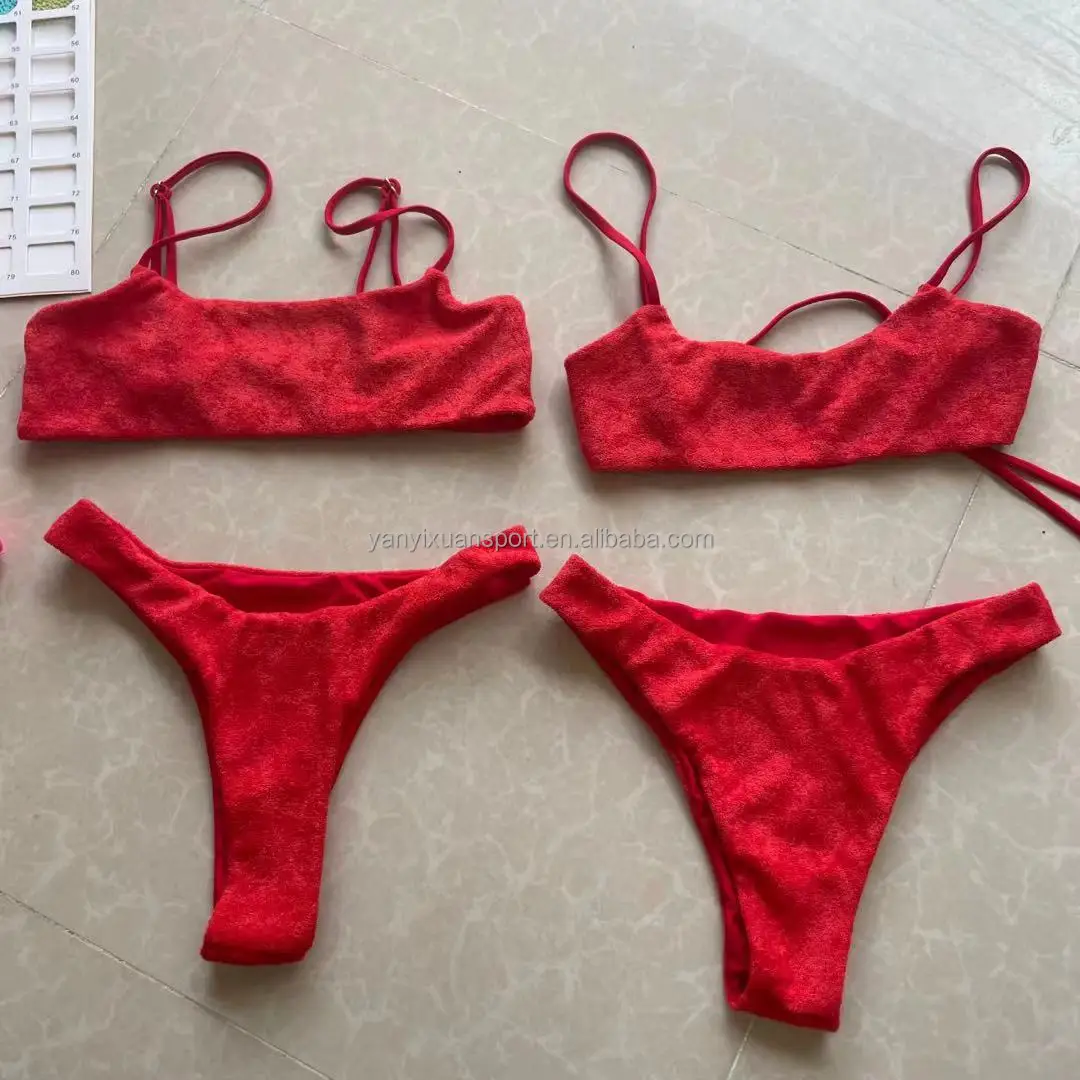 

2022 Swimwear manufacturer Two Pieces triangle bikini sexy Brazilian women swimwear beachwear bikini