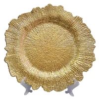 

Handmade Wholesale silver gold Plastic Charger Plates