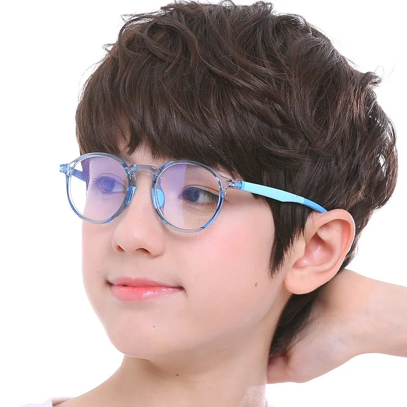 

TR 90 Retro Style Newest Fashion Kids Anti-Blue Light Optical Frame Glasses Round Frame for Children 2021, Any color available
