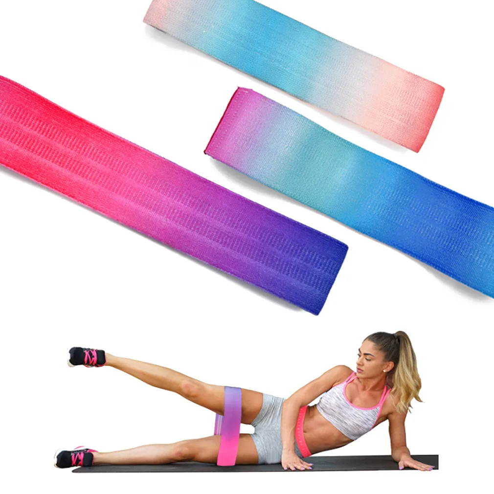 

New Thick Strength Training Gradient Color Premium Fabric Hip Circle Elastic Gym Resistance Band, Gradiation