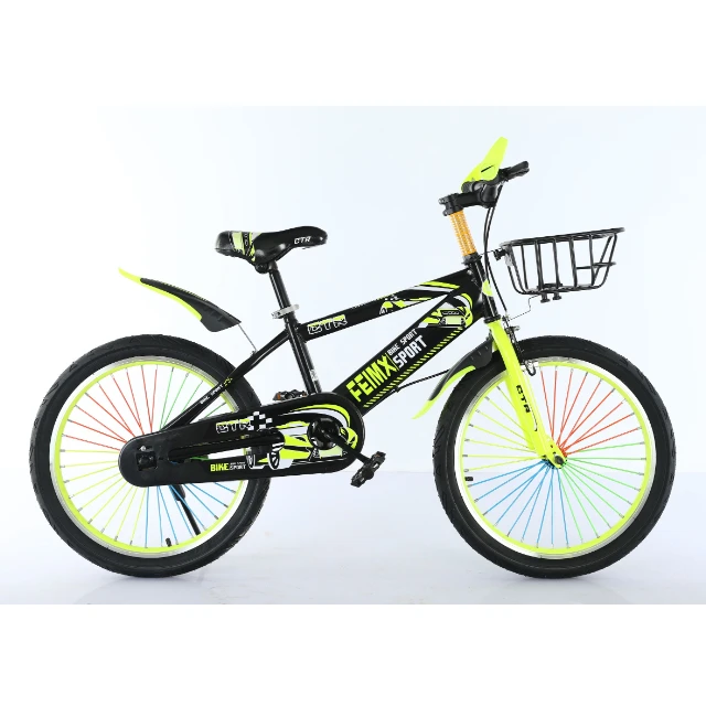 

Colored Kids Bike Children Bicycle Steel Frame Single Speed with Training Wheel 18 19 inches