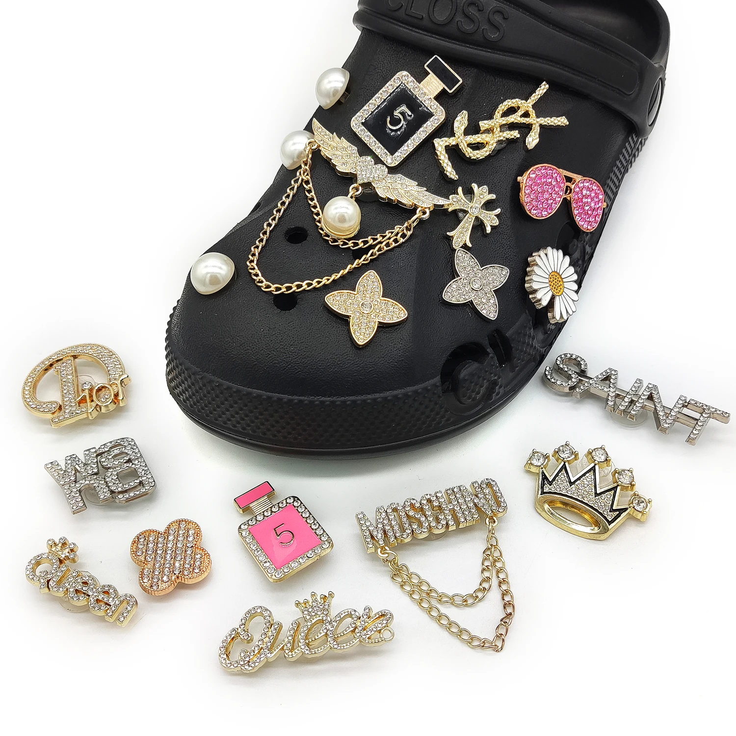 

Hot designer charms Metal Bling Designer Shoes Charms Accessories Decoration For metal shoe charms