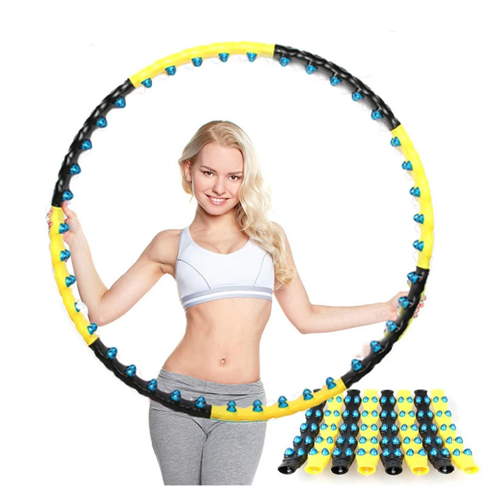 

New Magnetic Non-drop Hula Ring Hoop Adjustable Weight Loss Home Gym Fitness