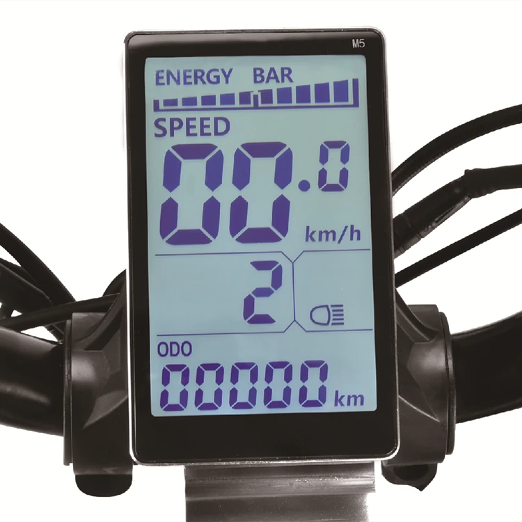 

Electric Scooter Speedometer/Instrument 48V Big Screen M5 LCD Display, Black