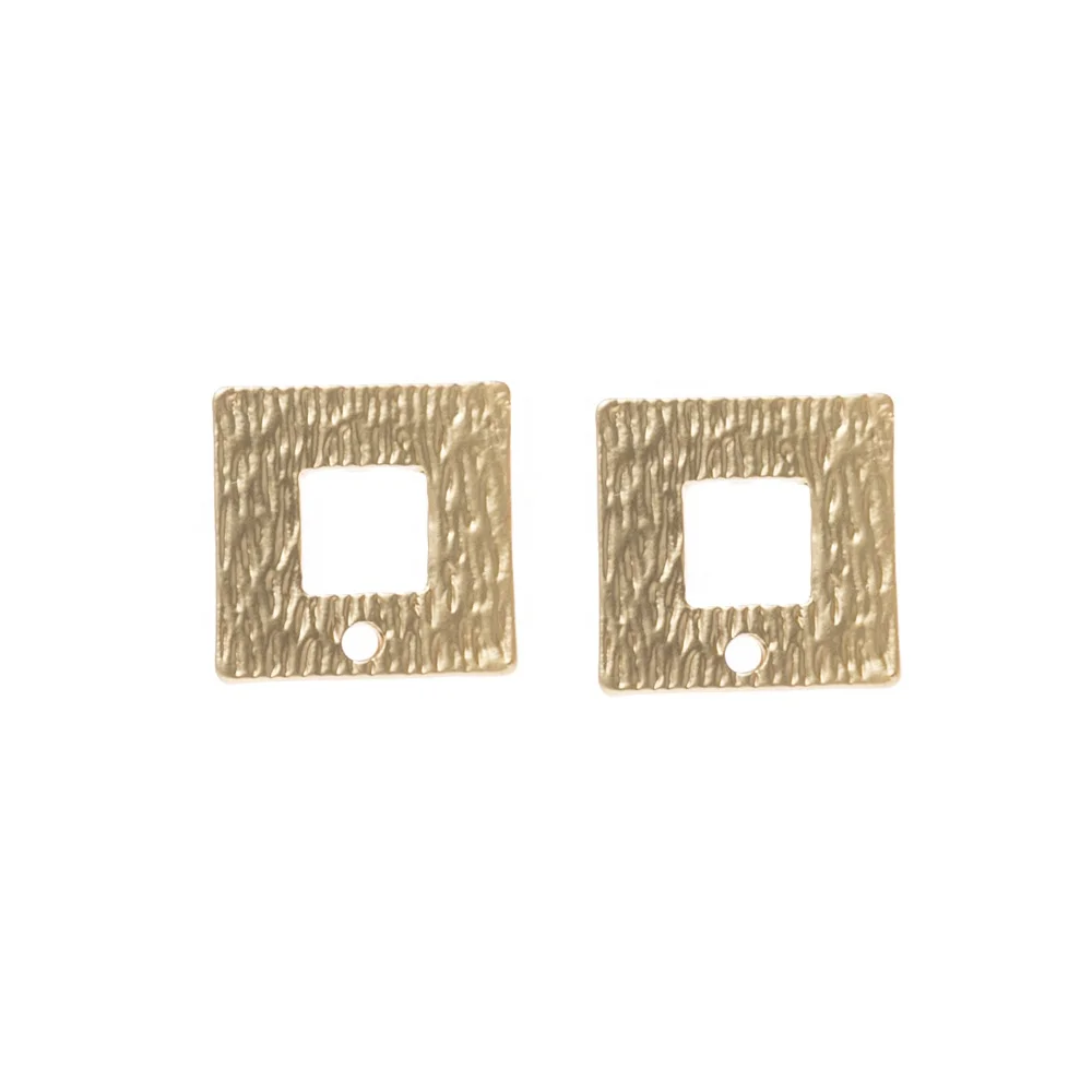 

Geometry Earring Accessories Square Gold Plated Filled Earring Jewelry Making Components Supplies Earring Making Accessories, Picture