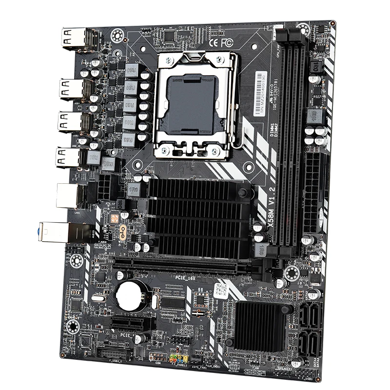 

lnteI X58 gaming computer motherboard LGA 1366 MATX DDR3 1866mhz 32GB