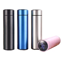 

2019 Smart Water Bottle With Reminder To Drink Water Stainless Steel Water Bottle LED Temperature Display Vacuum Flasks