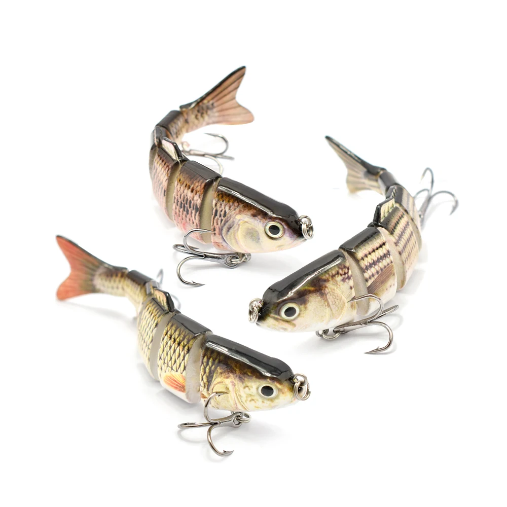 

Multi jointed bait 120mm 25g Shad Swimbait Fishing Lures Hard Body Slow Sinking Bass Pike Lure Fishing Baits Tackle, Any color you like