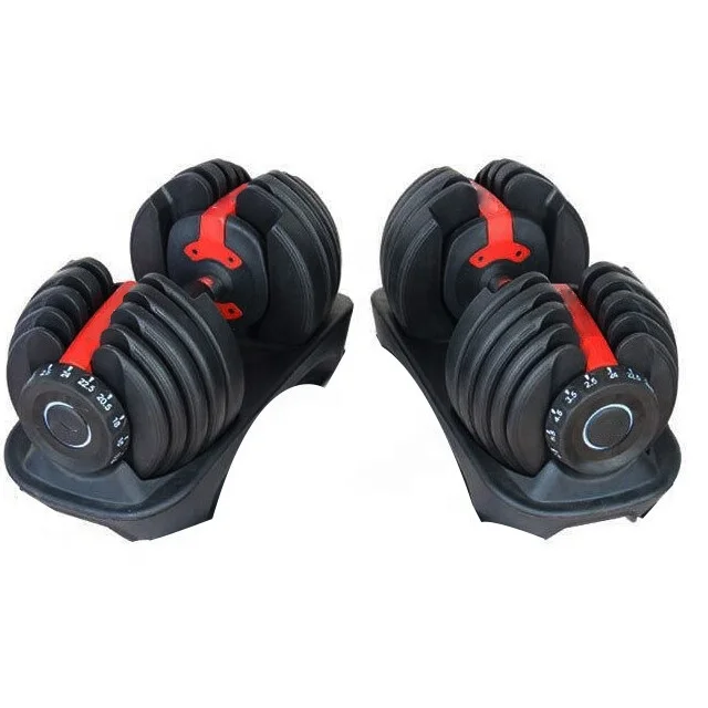 

Aji Weights Gym Equipment Fitness Ativafit 552 24Kg 1090 40Kg 52.5Lb 90Lb Adjustable Dumbbell Dumbells Free Weights, Black/black and red/black and yellow
