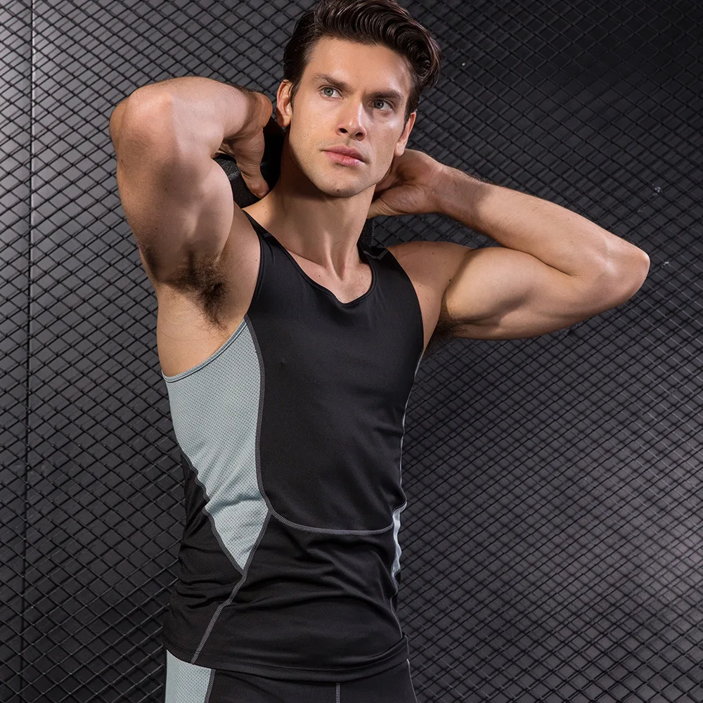 

Hot Selling Nice Men Sport Wear Active Wear Men Tank Tops Men, As picture