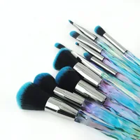 

Profprofessional Makeup 10pcs per set and synthetic hair brush material foundation brush makeup sets brocha de maquillaje