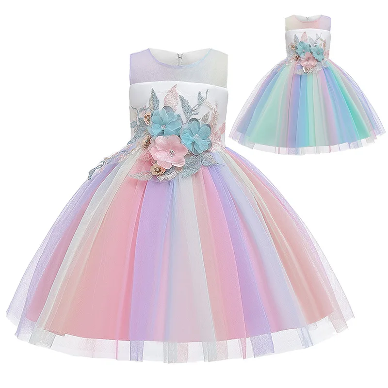 

Flower Girls Costume Pageant Princess Party Tutu Dress