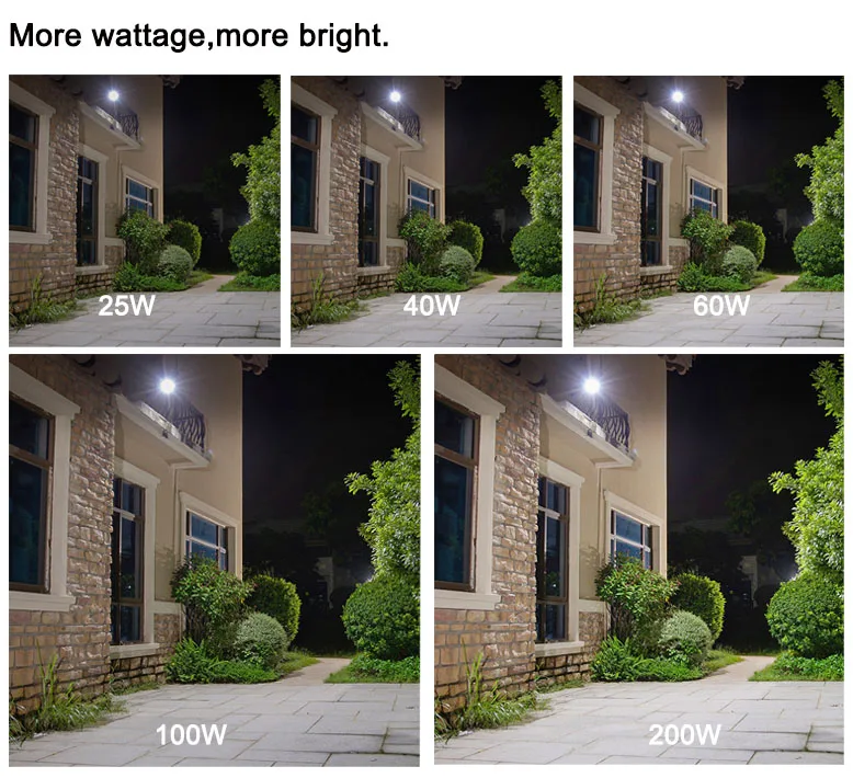 
Waterproof Ip66 aluminum alloy 25W 40w 60w 100w 200w flood solar led light garden outdoor 