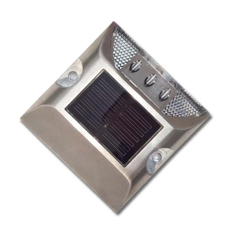 
Single sided solar road stud aluminum alloy led spike light square road warning light 