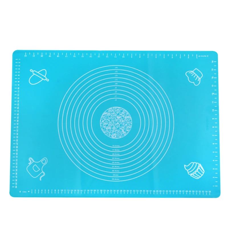 

Manufacturer Direct sales High Temperature Resistant Non-stick Non-Slip 50*70cm Pastry Pad Silicone Backing Mat With Measurement