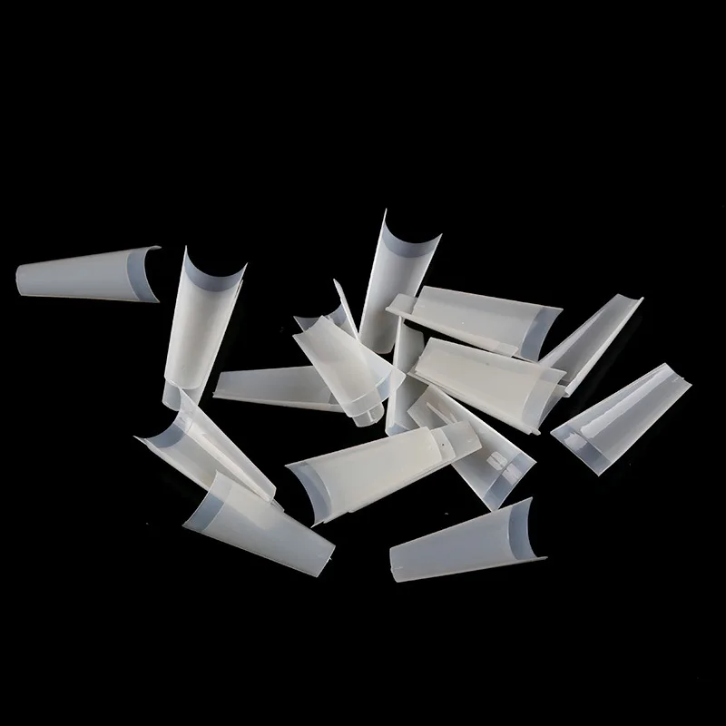 

High Quality 500 PCS Clear/Nature Artificial Finger Nails Set Full Cover False Nails Art Tips, Natural/clear
