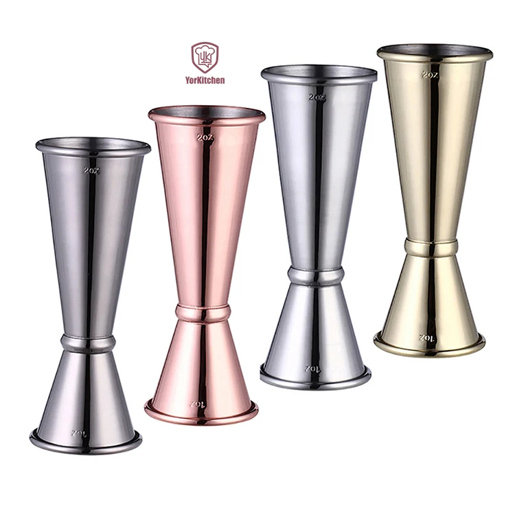 

Cocktail Jigger Bartender Tools 18/8 Stainless Steel Measuring 1oz-2oz Jigger