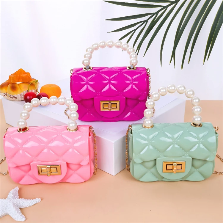 

Lady Summer Chain Shoulder Small Hand Bags Jelly Purse And Handbags Latest Style Purse 2021 Hand Bags Women