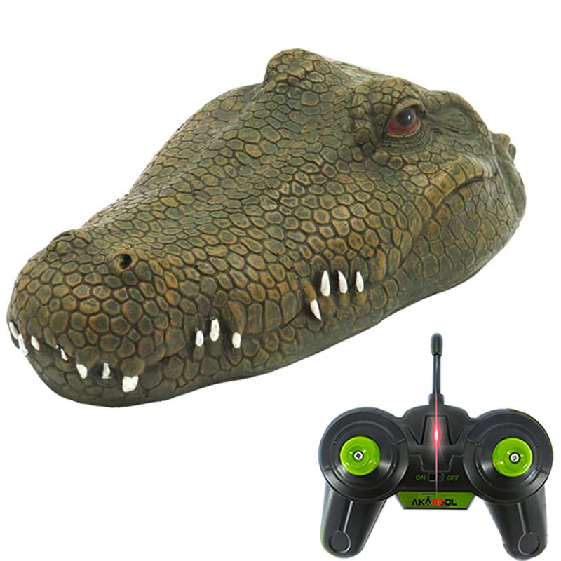 

Flytec V002 Floating Crocodile Head Remote Control Toy 2.4GHZ RC Boats For Adults&Kids Large Decoy Rechargeable Prank Lake Toys