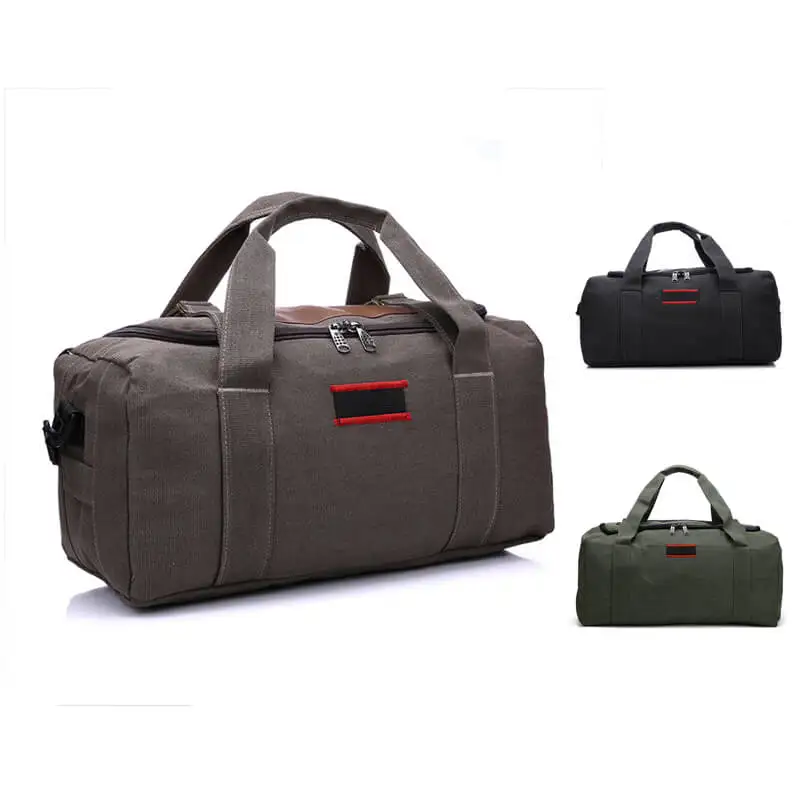 

YS-B007 Fashion design canvas large capacity travel duffle bags weekender sports gym bag