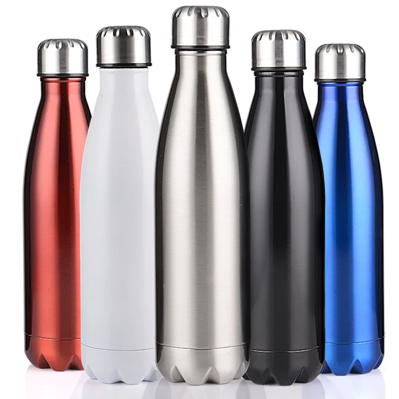 500ml Stainless Steel Water Bottle Double Walled Vacuum Insulated Flask Sport