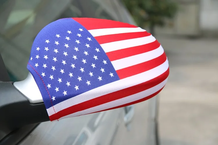 Wholesale All National Countries Flag Car Mirror Covers Printed Custom