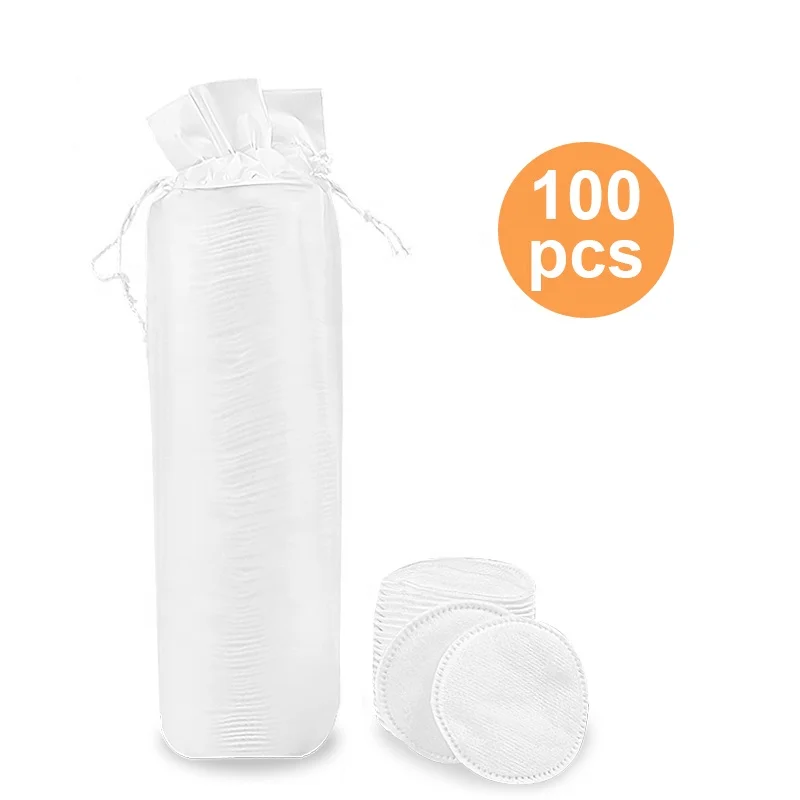 

Round/square cotton pads of skin-friendly skin care makeup remover cotton pad