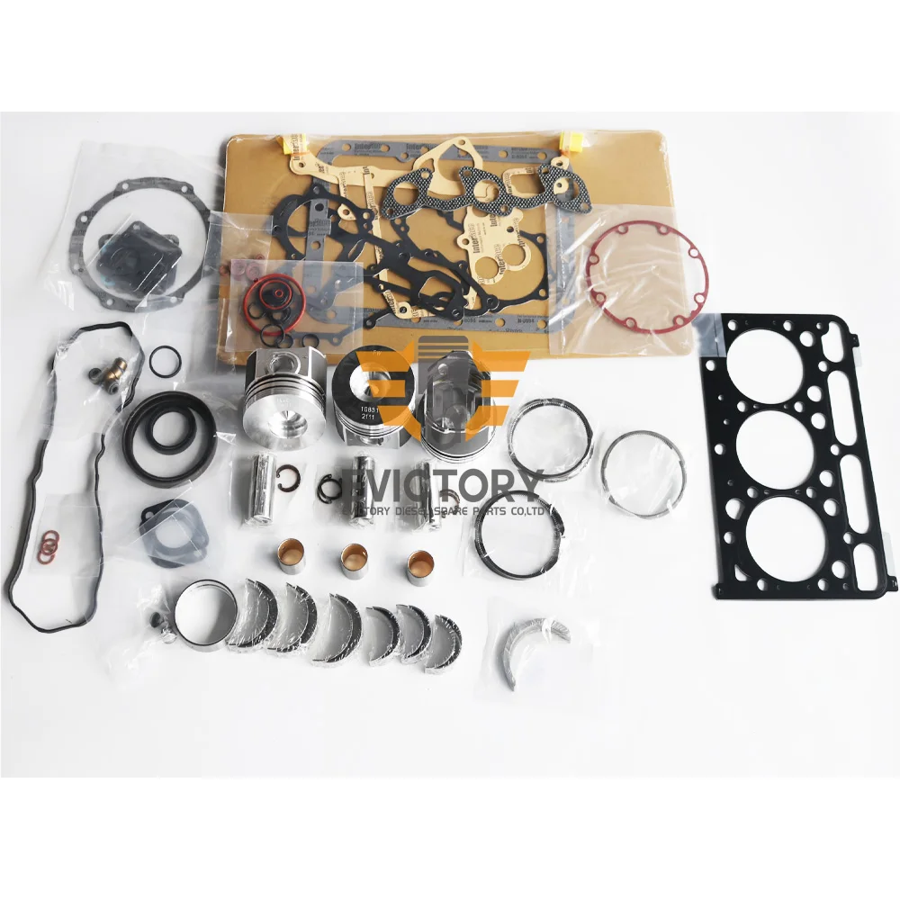 

For KUBOTA D1803 rebuild overhaul kit piston ring gasket main conrod bearing