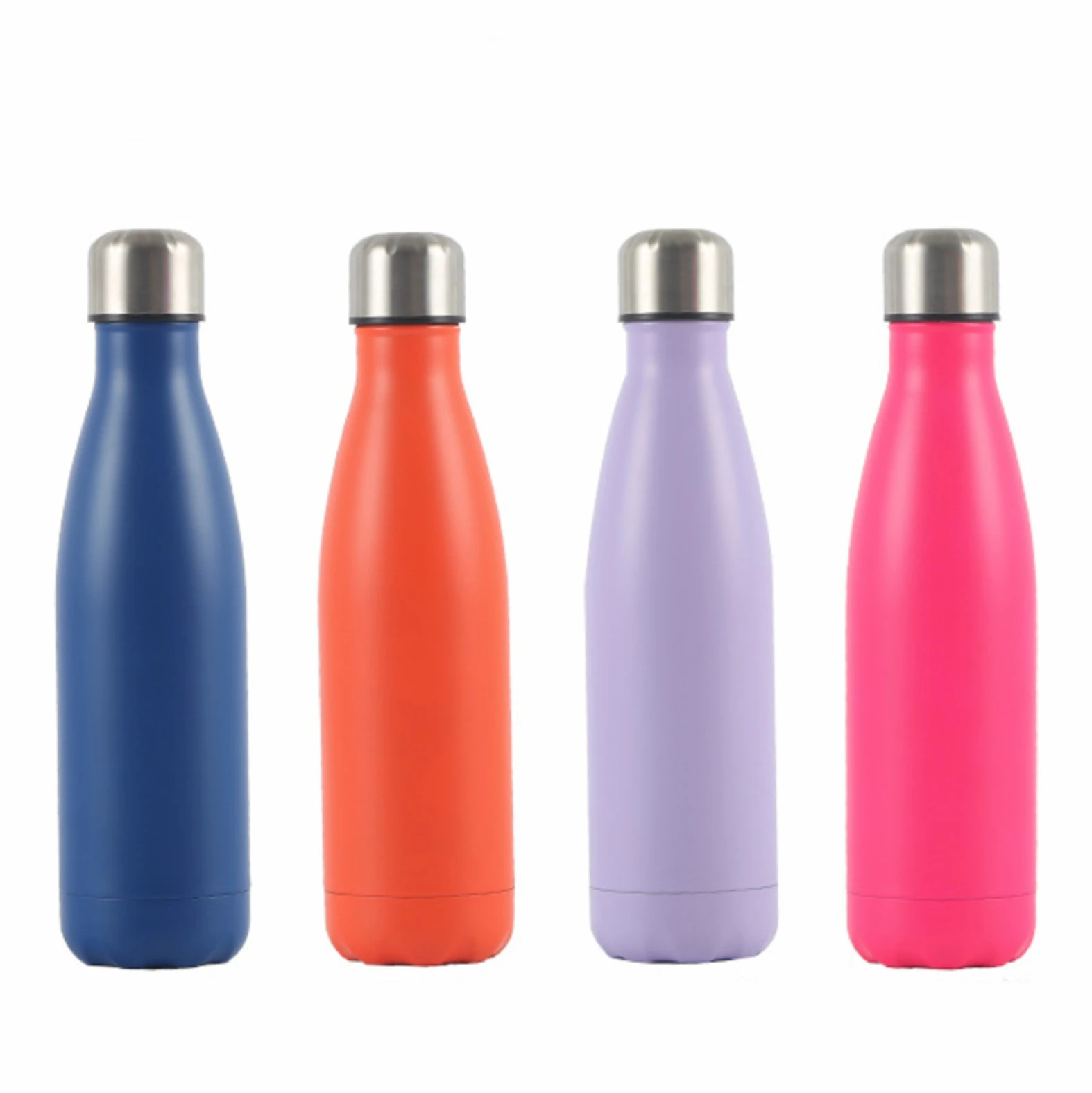 

Matte paint Optional UV cleaning lid 350ml/500ml cola shaped customized logo and color 304 stainless steel cola bottle