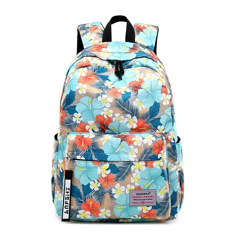 

high quality female bagpack Nylon printing Backpack Sports back pack Casual Outdoor travel women backpacks school bag Custom, 5colors