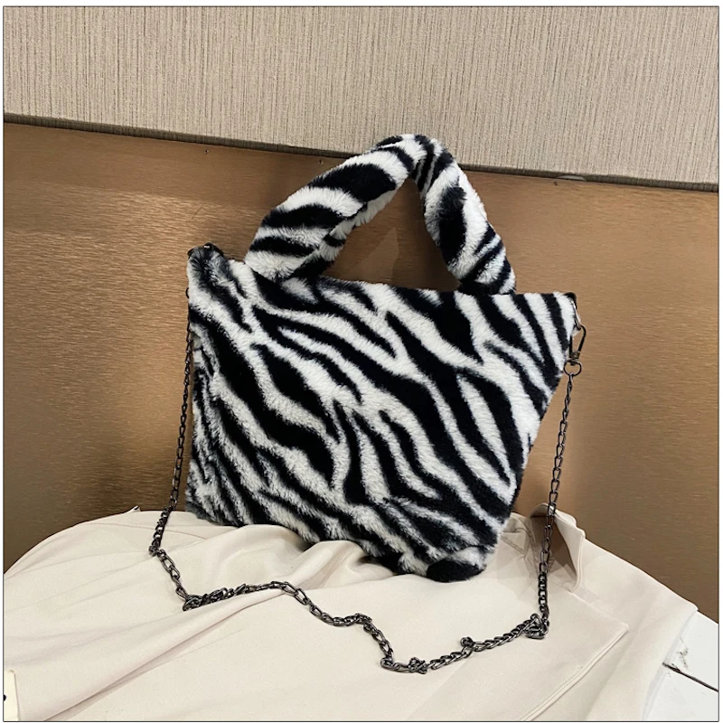 

custom handbag women hand bag fur bag