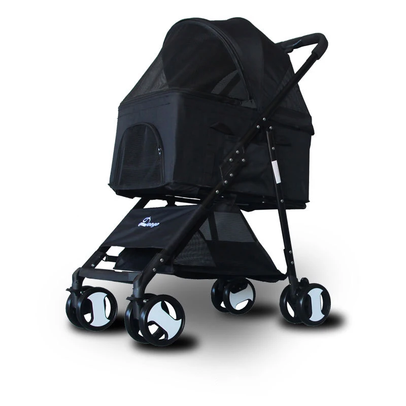 

lightweight separable Folding Small medium pet Teddy dog cat trolley stroller, Black,blue,pink,grey etc.