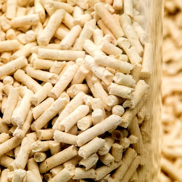 廉价宠物结团猫砂可冲洗可生物降解的植物猫砂