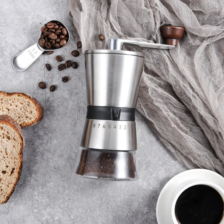 

adjustable manual coffee bean grinder coffee mill manual stainless steel hand coffee grinder with ceramic grinder