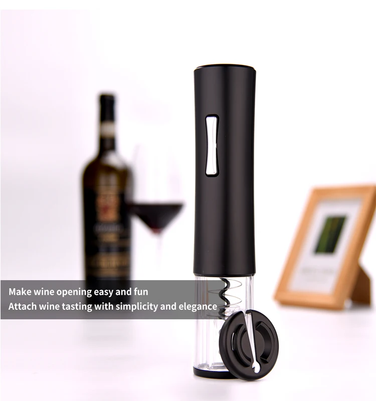 Kitchen Accessories Tools Built In Foil Cutter Wireless Electric Wine Opener