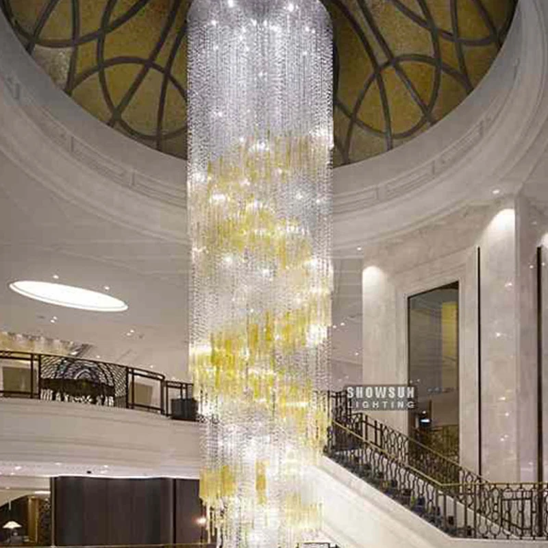 Large modern wedding decorative led optic fiber table top lighting chandelier