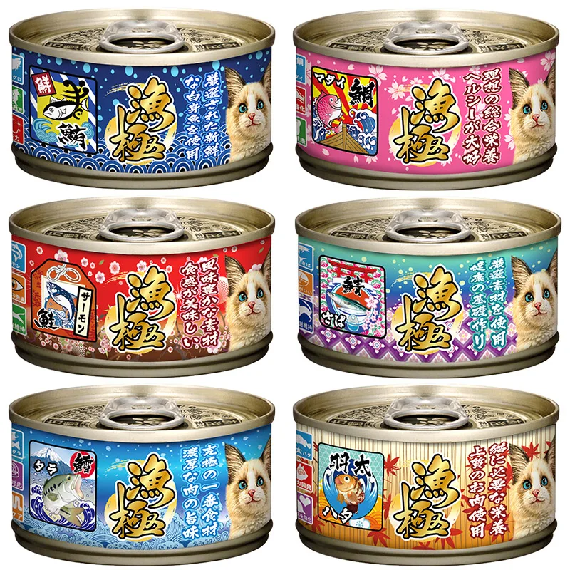 

Various flavors staple food tuna mixing deep-sea fish cat can 85g/can made in Thailand