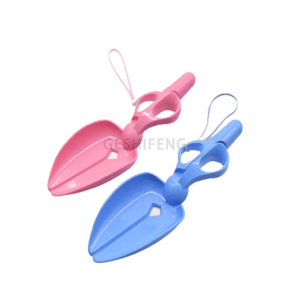 

Factory Wholesale High Quality Plastic Cat Litter Shovel Cat Litter Scoop, Blue/pink color