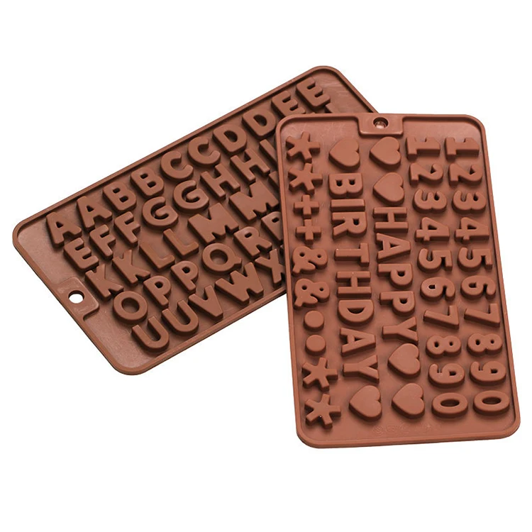 

Non Stick Number Letter Chocolate Baking Tools Alphabet Number Silicone Candy Chocolate Molds