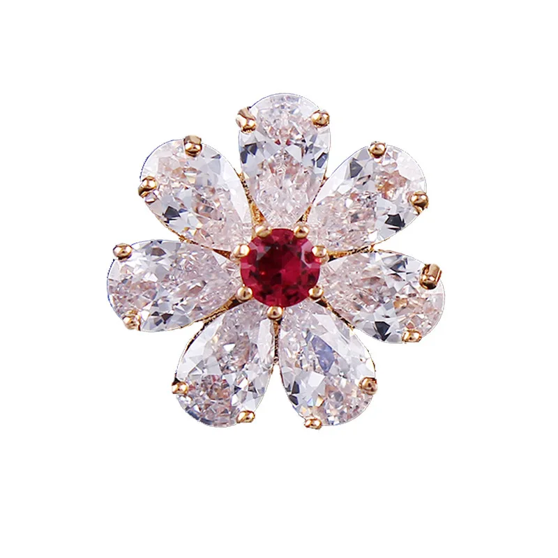 

Wholesale high quality fashion crystal plum bulk brooches women pins